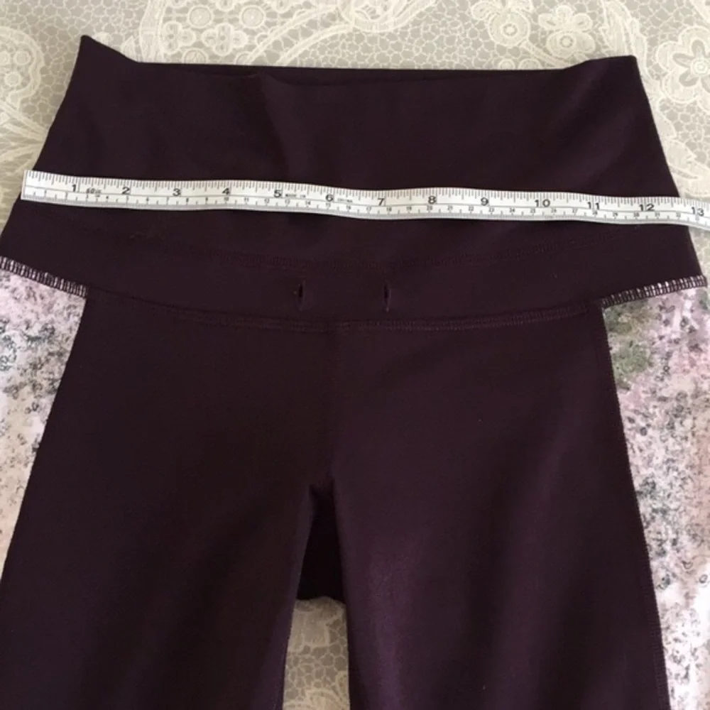 Lululemon plum high waist crop pants